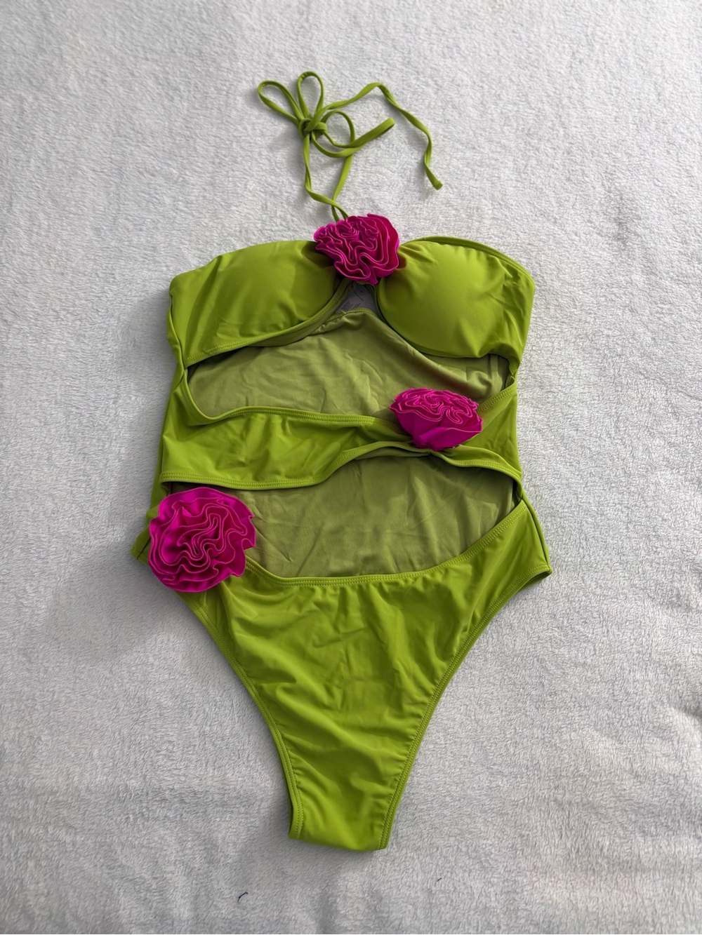 Fashion Nova Women’s Positano Views Rosette Swimsuit Size XL NWT - Picture 8 of 12